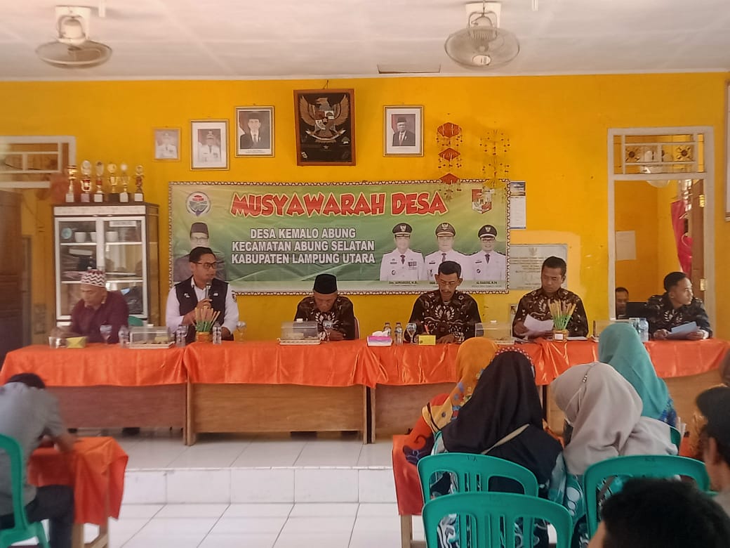 Kegiatan Musdes Kemalo Abung untuk Pembangunan Desa